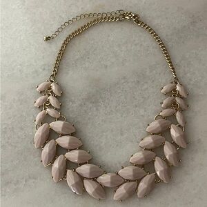 Gold and Pink Statement Necklace